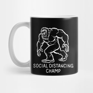 Bigfoot Social Distancing World Champ Mug